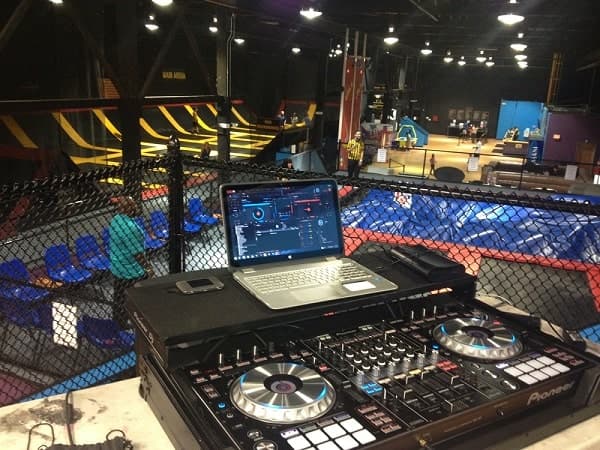 DJ mixing music