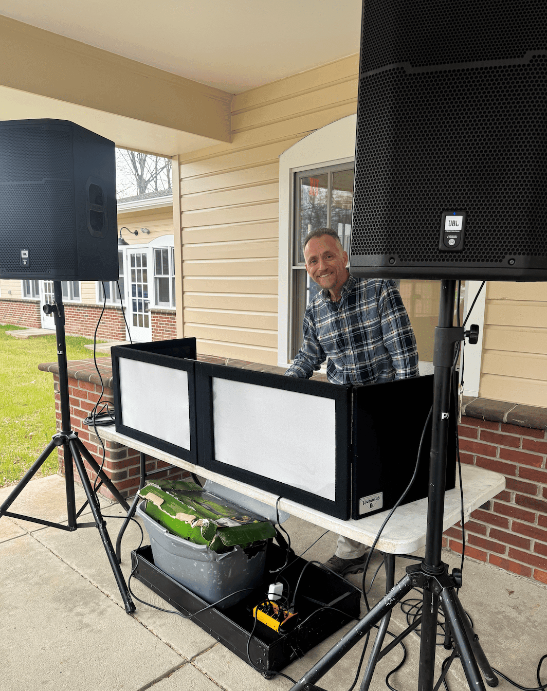 DJ hosting event